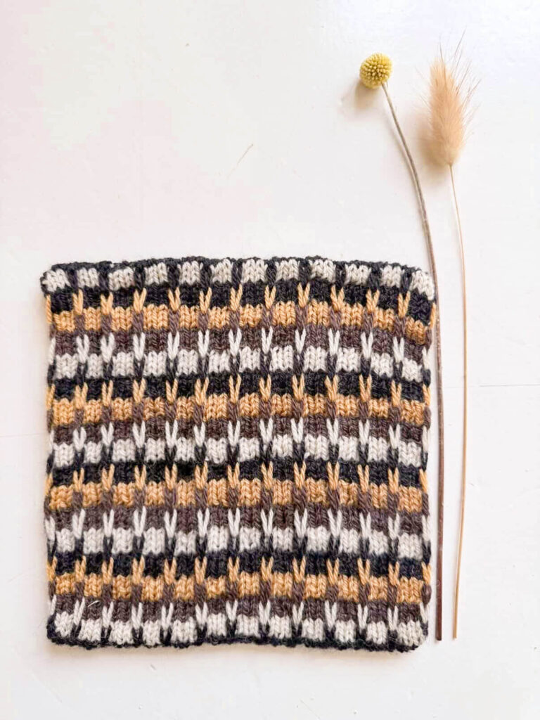 sjaal in het rond breien