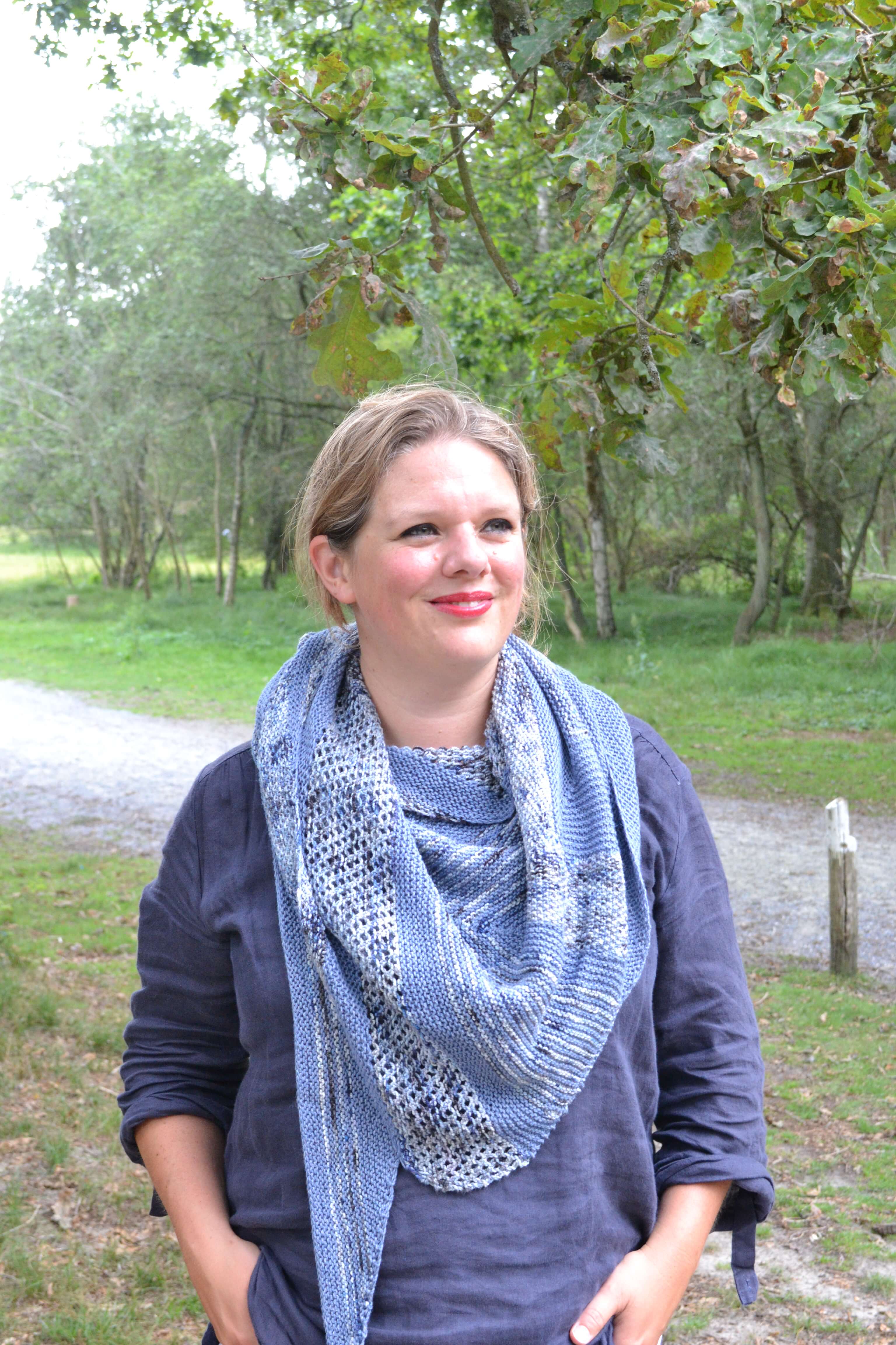 Gebreide Sjaal Bio Balance en Cowgirl Blues