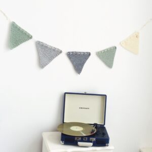 gebreide slinger leren breien