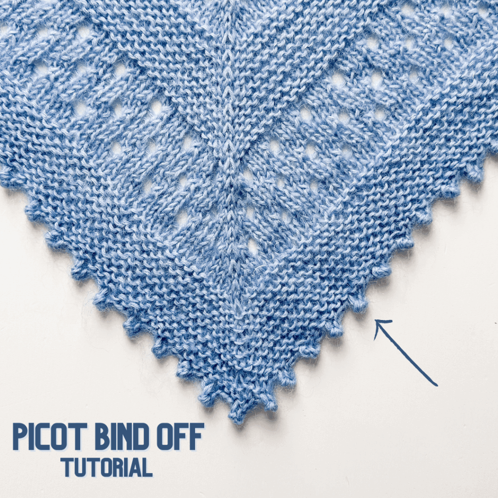 picot bind off tutorial