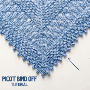 picot bind off tutorial